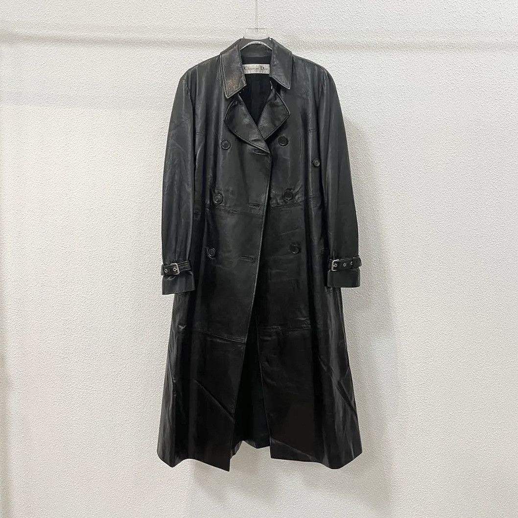 Dior Christian Dior Lamb Leather Trench Coat Size 38 Size S / US 4 / IT 40 - 1 Thumbnail