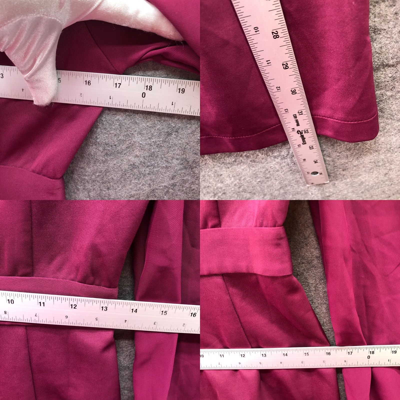 Vintage Vendy Sheath Dress Violet Pink Chiffon Ruffle Long Sleeve Mock Neck NWT S Women’s Subtle Victorian Size S / US 4 / IT 40 - 8 Thumbnail