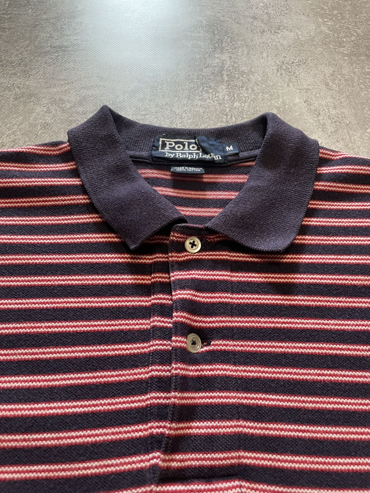 Polo Ralph Lauren Vintage Polo Ralph Lauren Striped Polo Shirt Y2K 90s Size US M / EU 48-50 / 2 - 9 Thumbnail