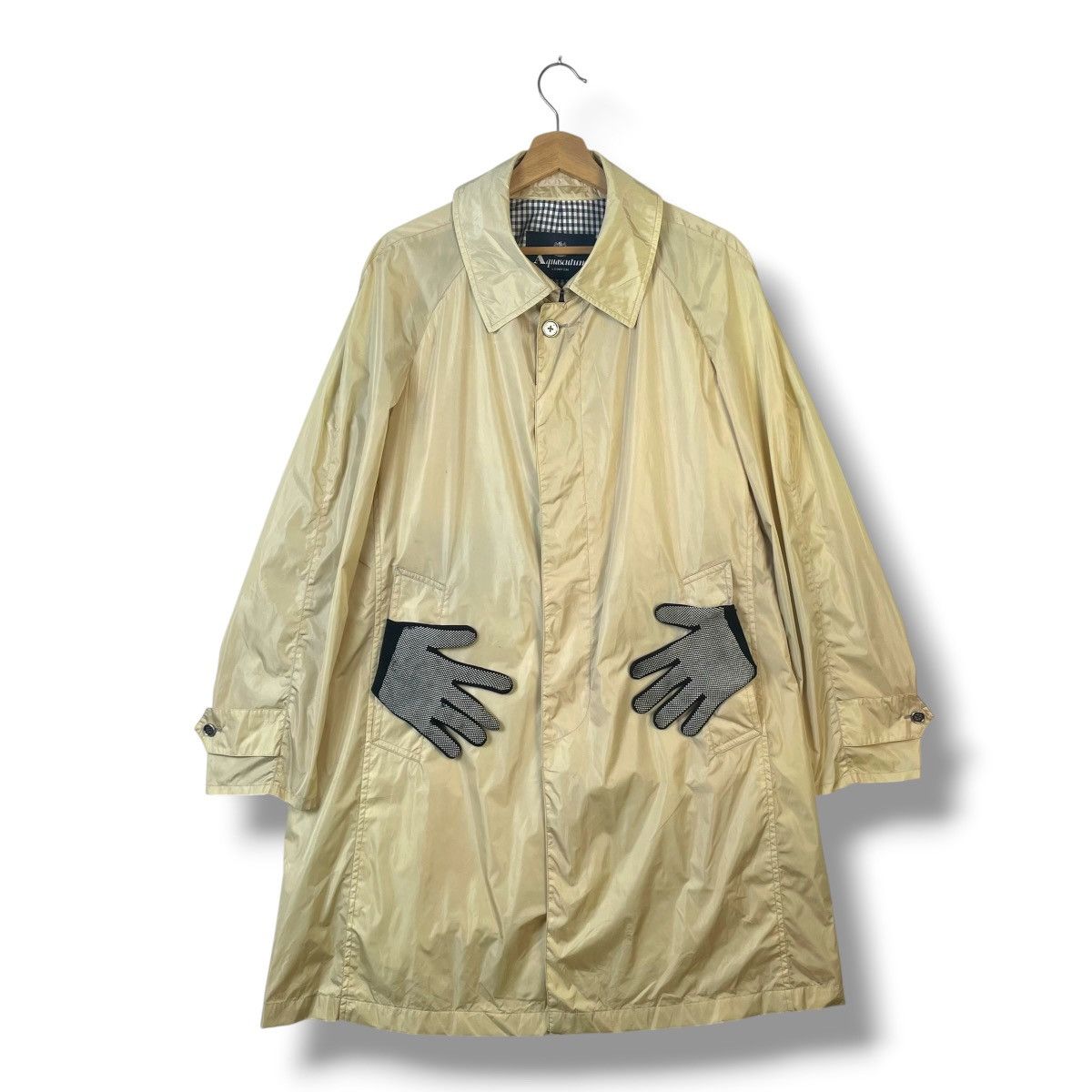 Aquascutum AQUASCUTUM LONDON NYLON BLEND LONG COAT JACKET Size US L / EU 52-54 / 3 - 2 Thumbnail