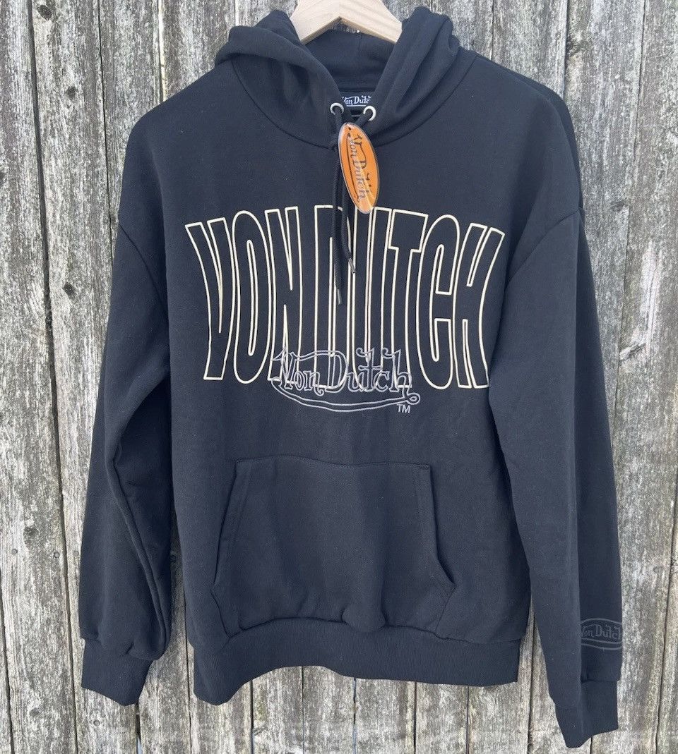 Von Dutch Official “Von Dutch” Embroidered Black Hoodie Small Size US S / EU 44-46 / 1 - 1 Thumbnail