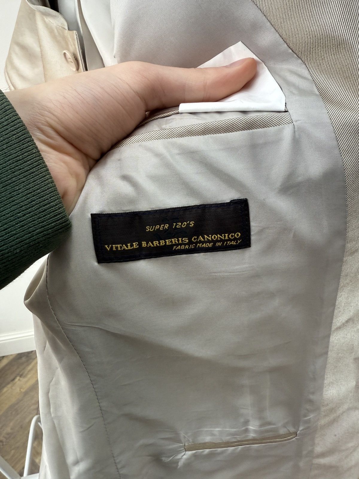 Vitale Barberis Canonico Vintage Suit 2PC Super 120’s Vitale Barberis Canonico Size 50R - 11 Thumbnail