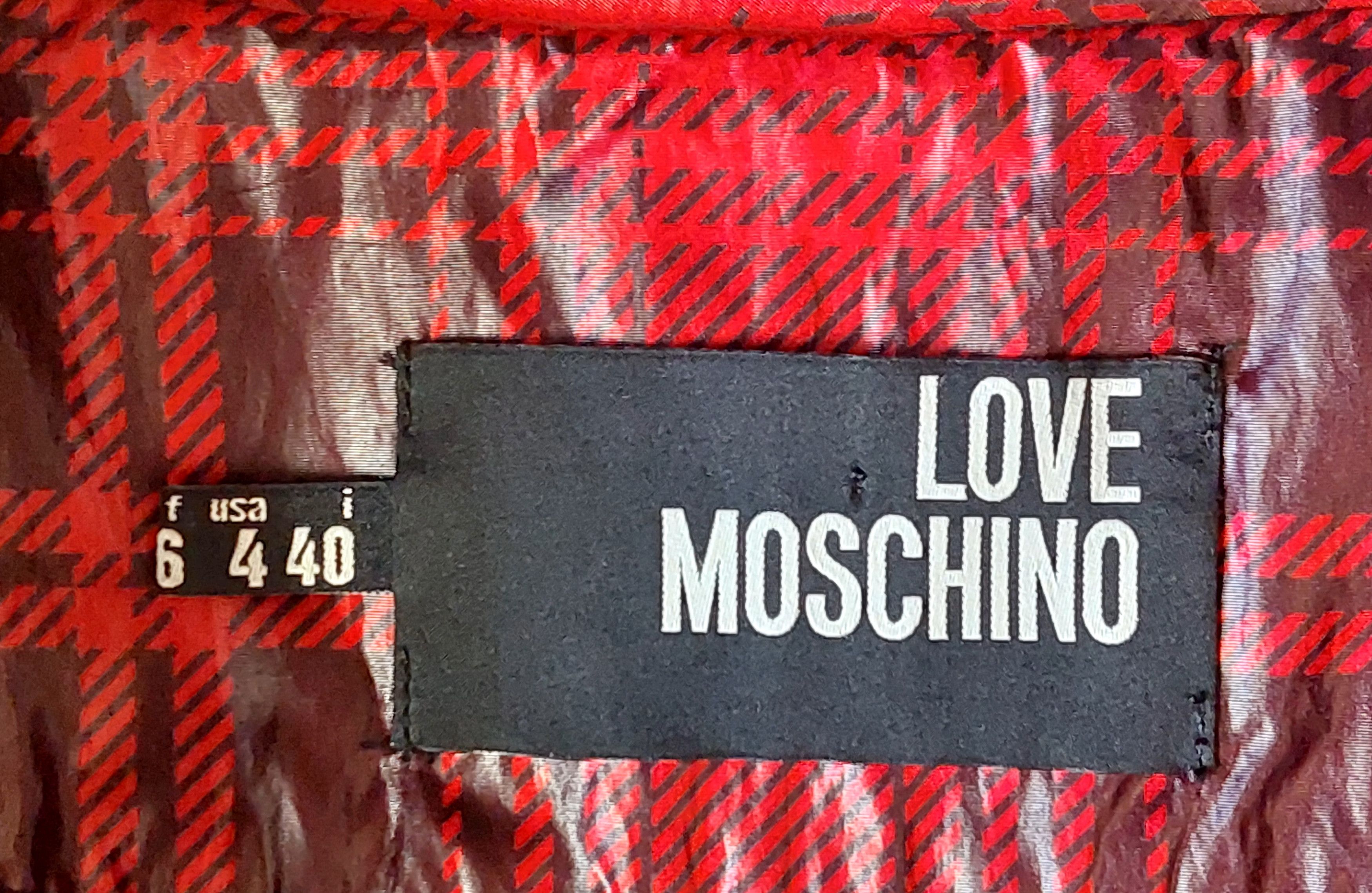 Love Moschino Love Moschino Red Tartan Rain Trench Coat Size IT 40 US 4 Size S / US 4 / IT 40 - 5 Thumbnail