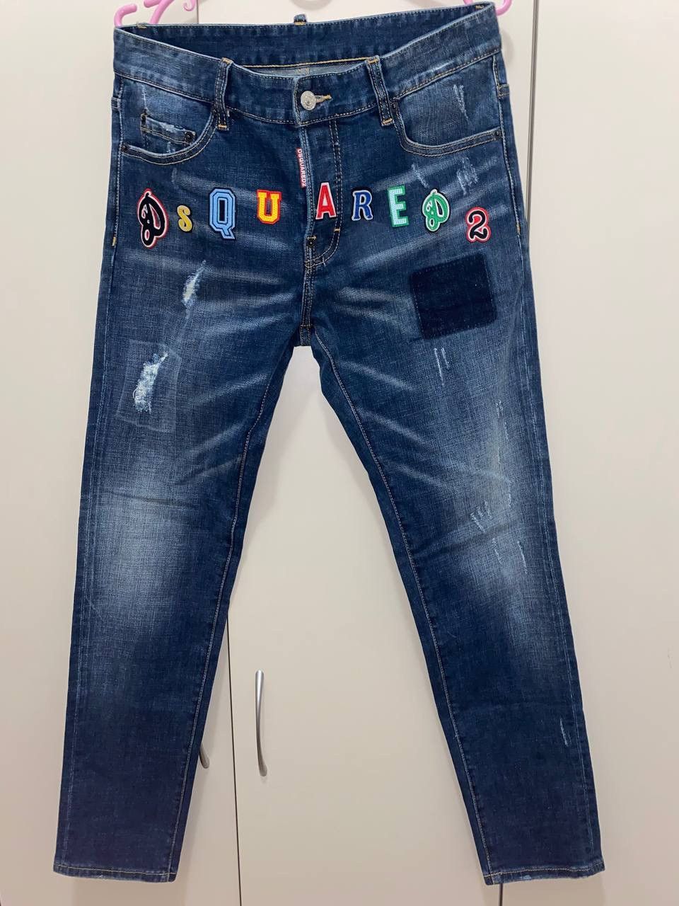 Dsquared2 × Vintage Dsquared2 Denim pants distressed mutli logo big logo Size US 32 / EU 48 - 1 Thumbnail