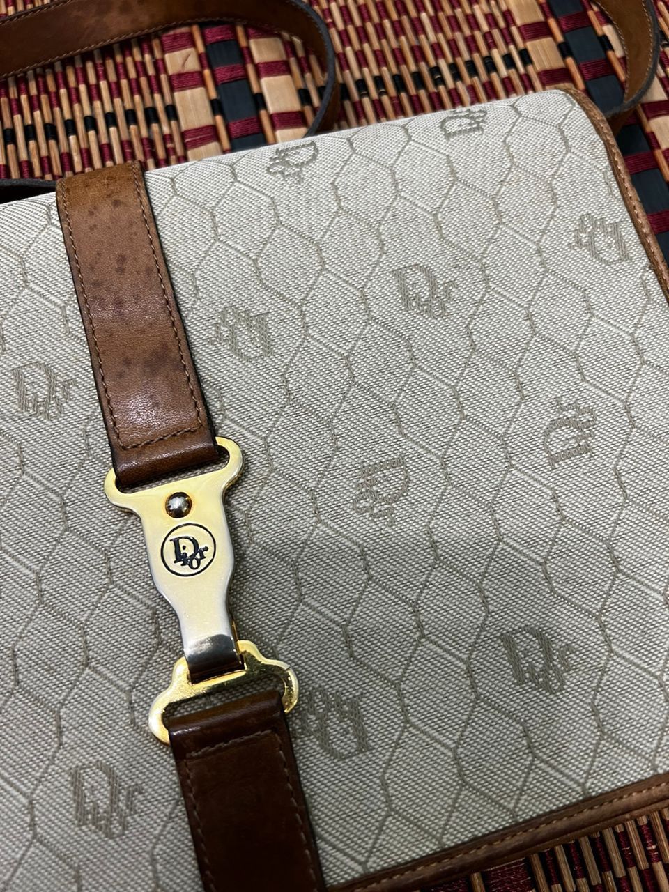 Dior Christian dior honeycomb canvas ling bag/cross body Size ONE SIZE - 4 Thumbnail
