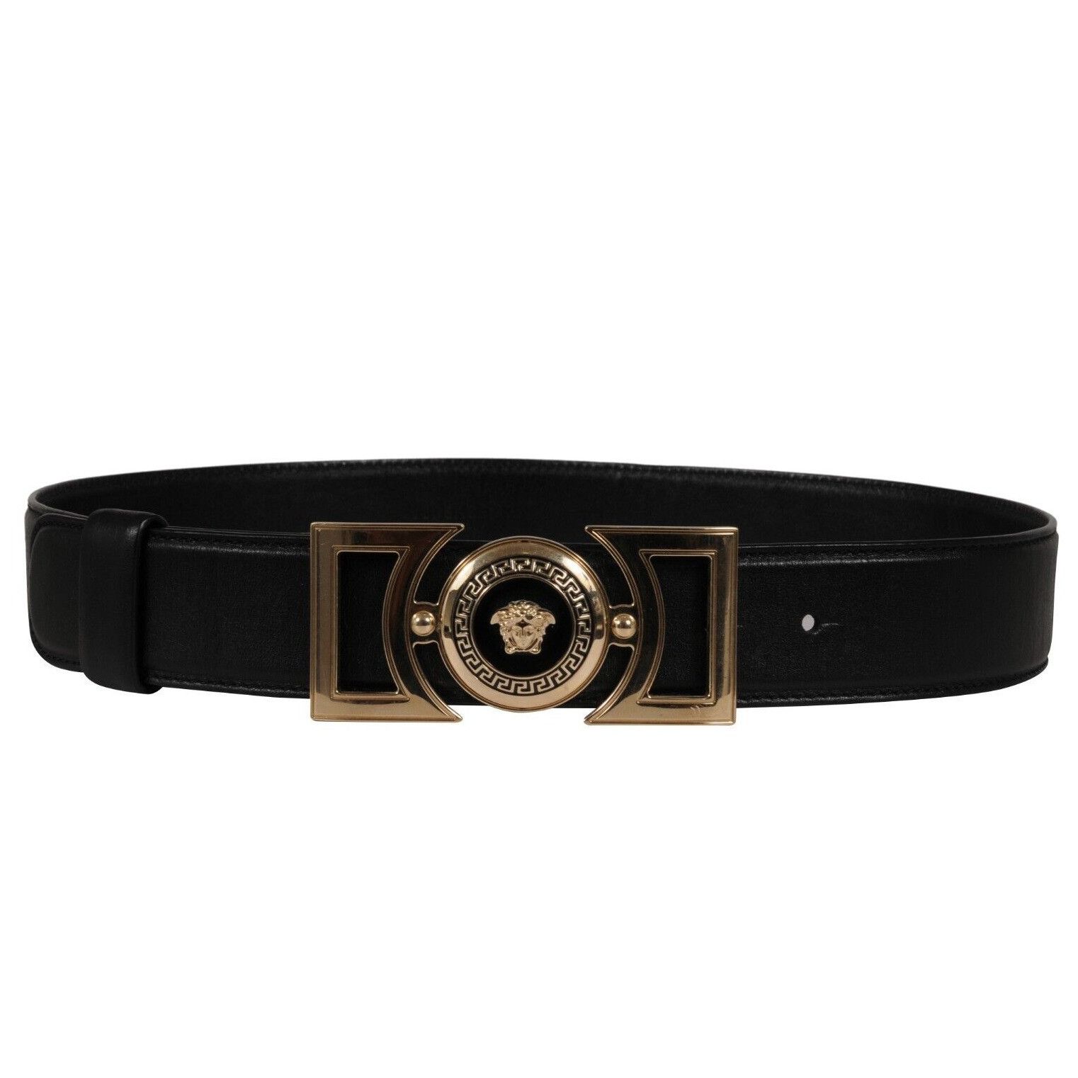 Versace Vanitas Medusa Head Buckle Belt 85 34 Black Size 34 - 12 Thumbnail