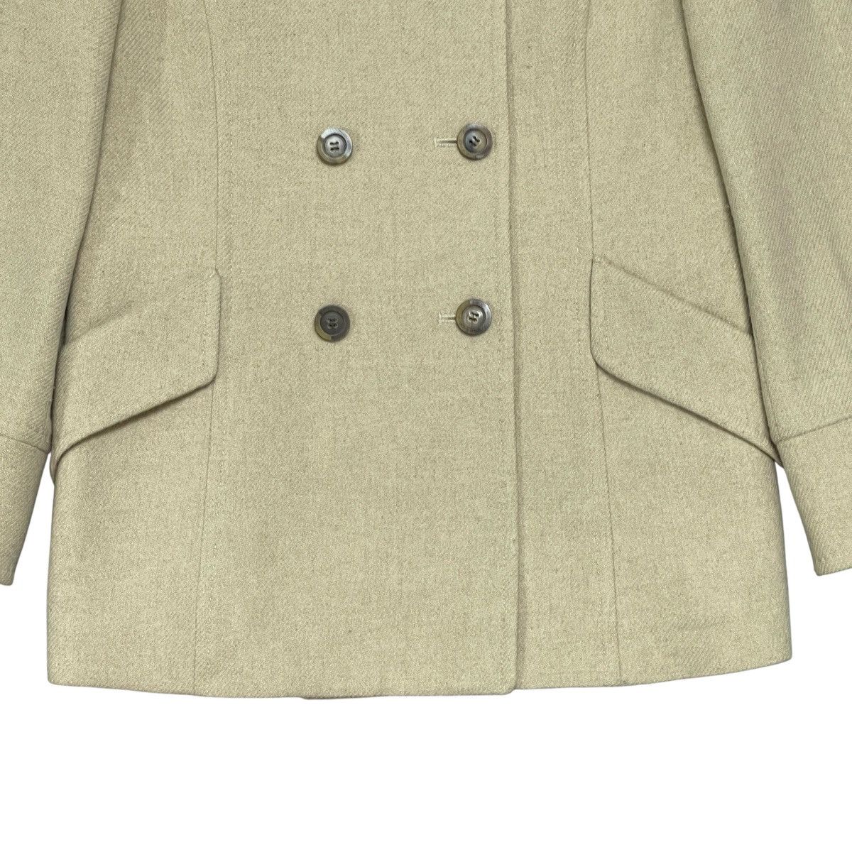 Louis Feraud Vintage Louis Feraud Paris Wool & Cashmere Peacoat Jacket Size S / US 4 / IT 40 - 9 Thumbnail