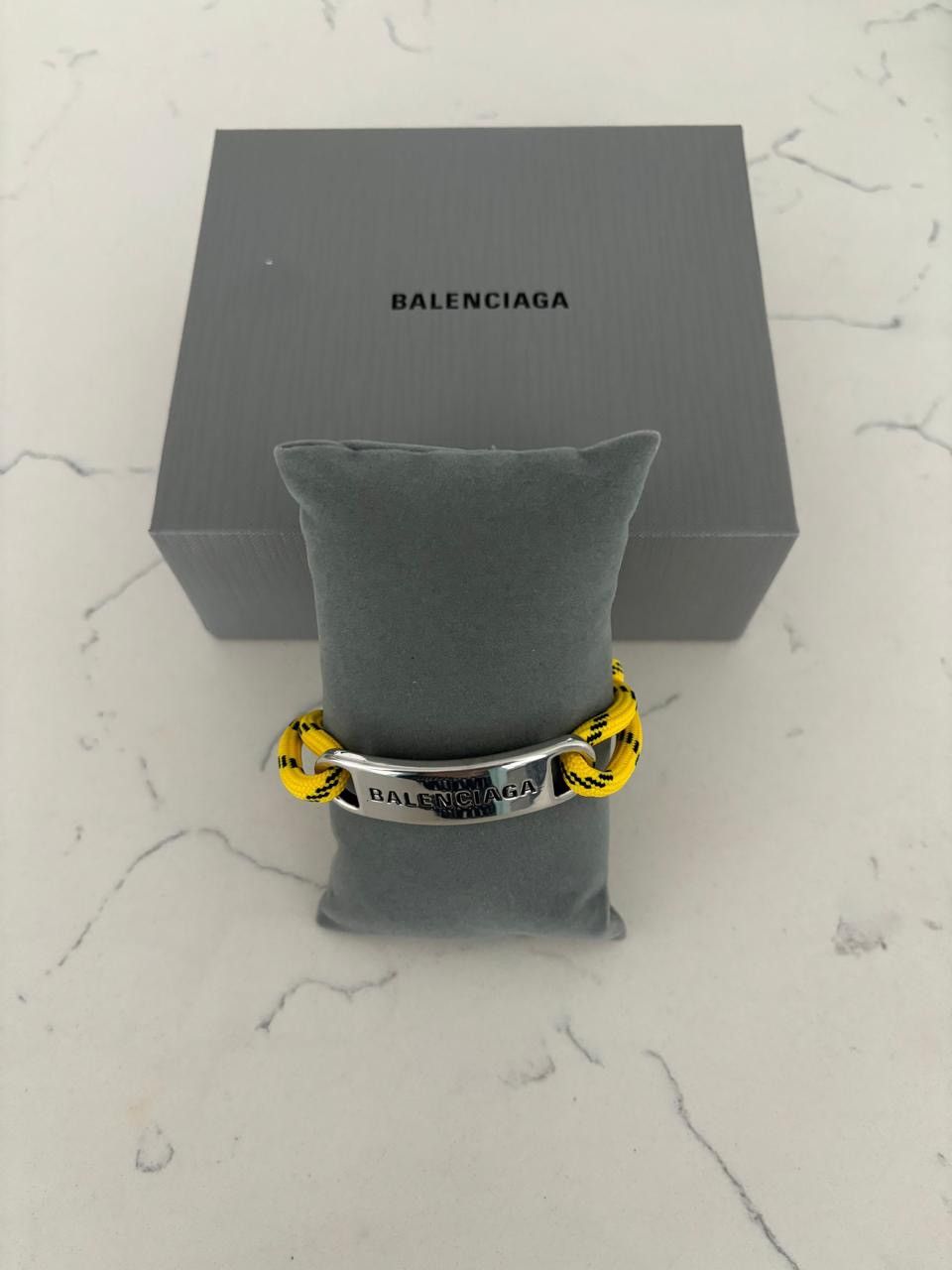 Balenciaga Logo Plate Adjustable Bracelet Size ONE SIZE - 3 Thumbnail
