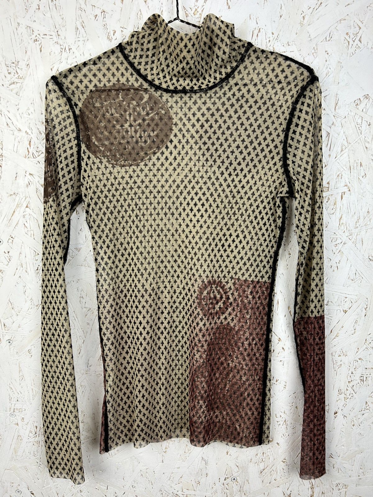 Jean Paul Gaultier Vintage Archive Jean Paul Gaultier Arabic Print Mesh L/S Size US M / EU 48-50 / 2 - 1 Thumbnail