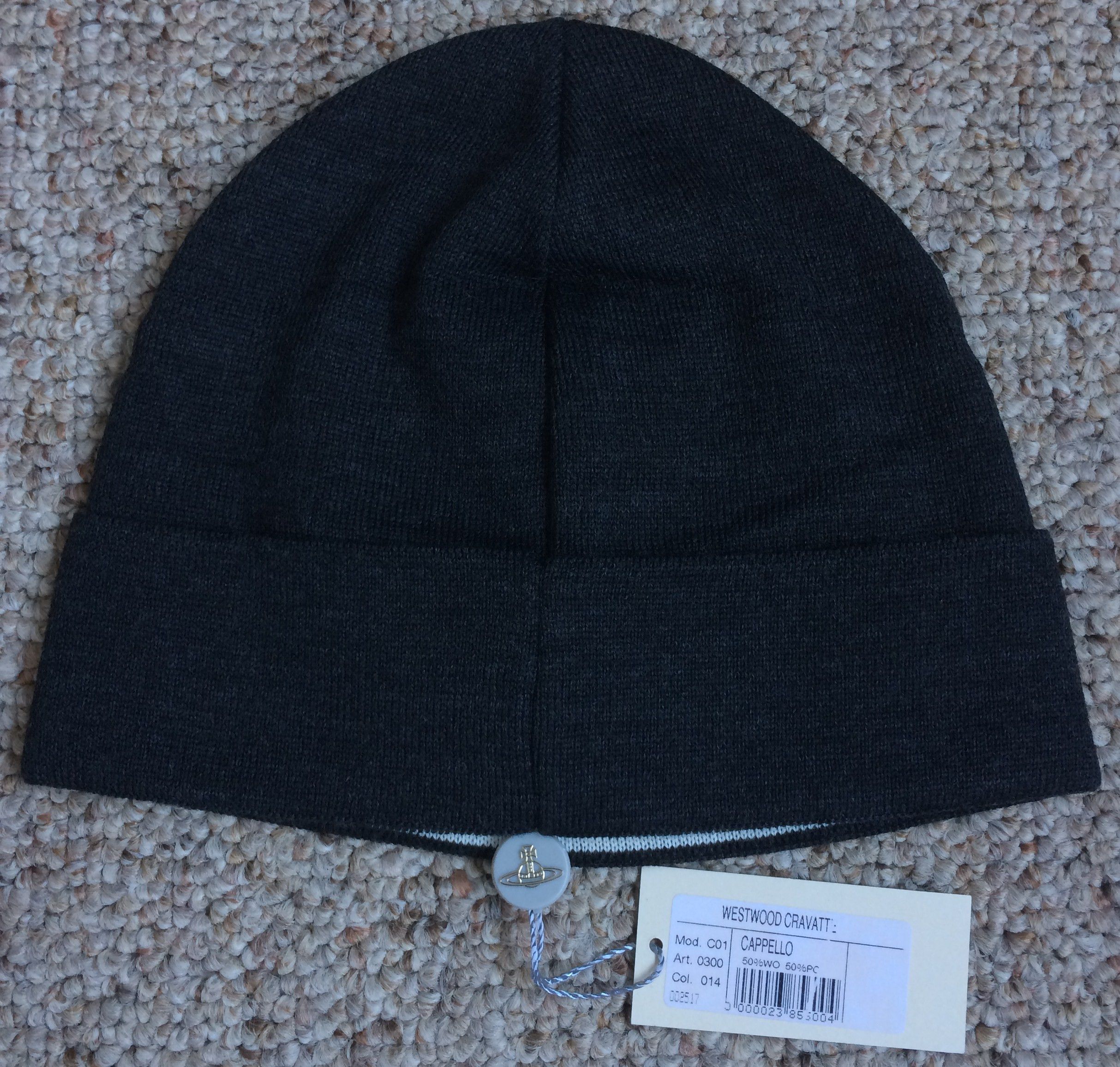 Vivienne Westwood NEW Vivienne Westwood Orb Beanie Size ONE SIZE - 4 Thumbnail