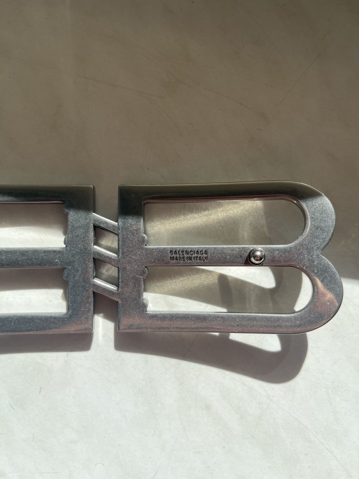 Balenciaga balenciaga monogram silver buckle belt Size 40 - 7 Thumbnail