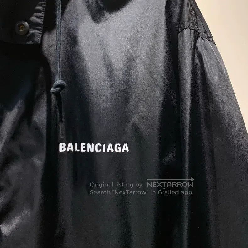 Balenciaga Balenciaga Black Printed Logo Zip-Up Jacket Size XS / US 0-2 / IT 36-38 - 5 Thumbnail