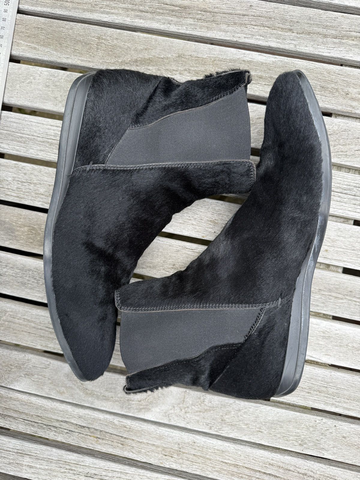 Tod's Tod’s Black Hair Calf Chelsea Boots Size US 11.5 / EU 44-45 - 2 Thumbnail