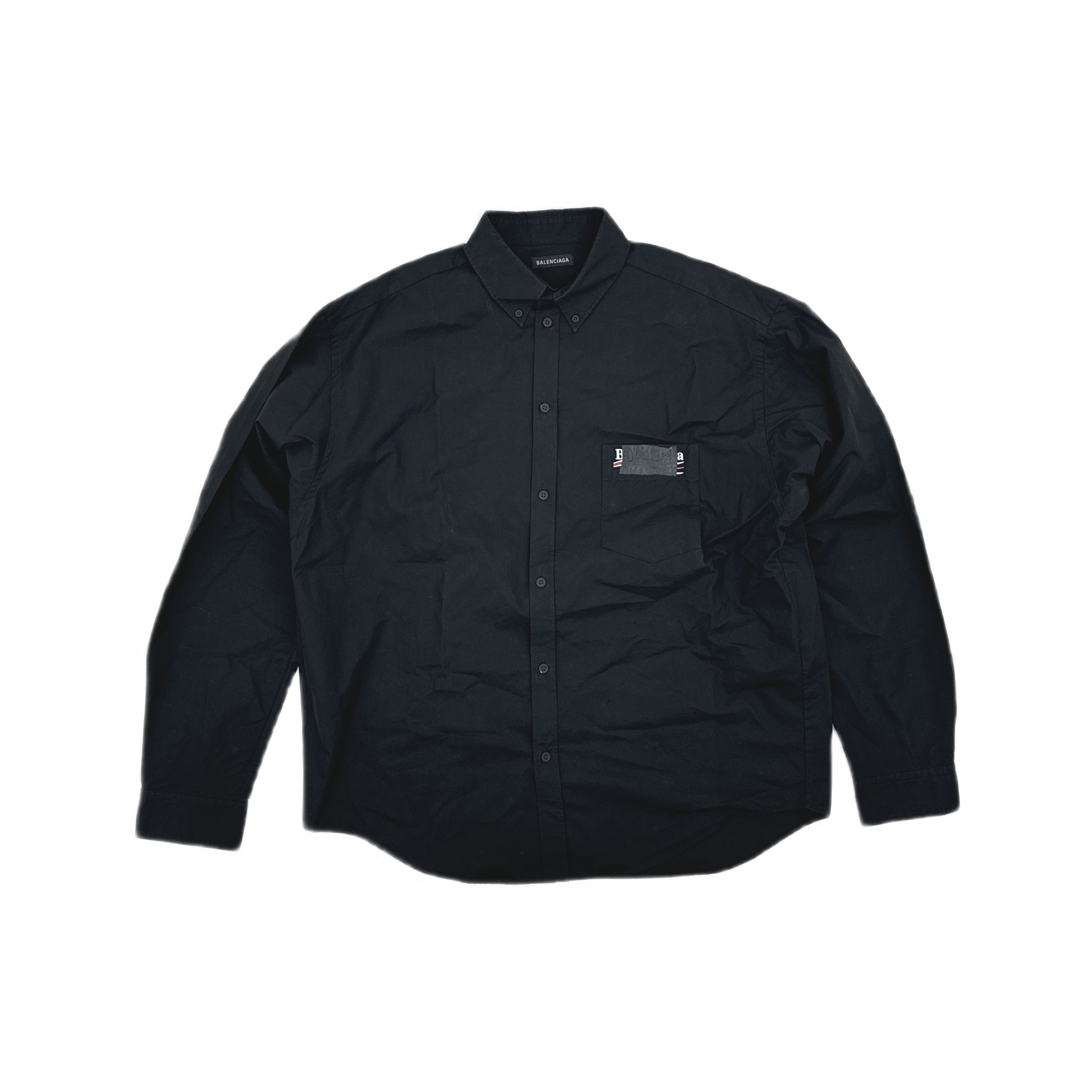 Balenciaga Balenciaga Logo Button Up Shirt Size S Size US S / EU 44-46 / 1 - 1 Thumbnail
