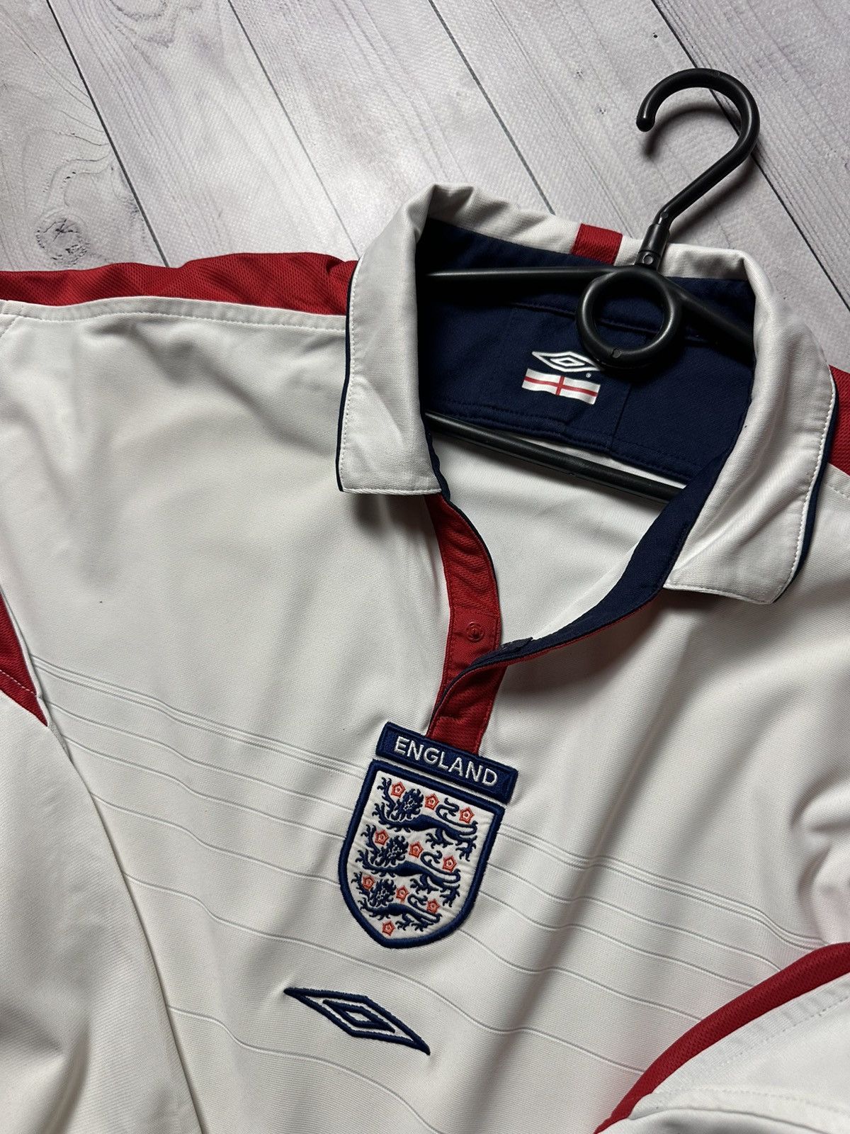 Umbro × Vintage Vintage England Umbro soccer jersey long sleeve size XXL Size US XXL / EU 58 / 5 - 19 Thumbnail