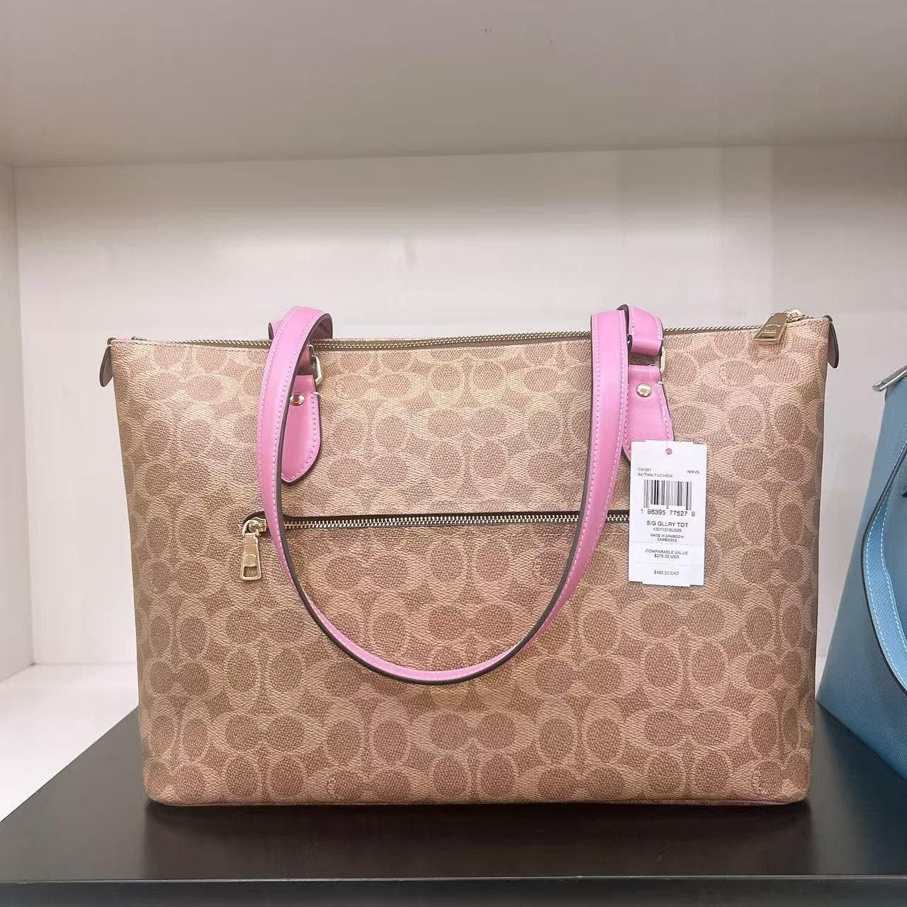 Coach Gallery Tote Bag In Signature Canvas CW381 Size ONE SIZE - 2 Thumbnail