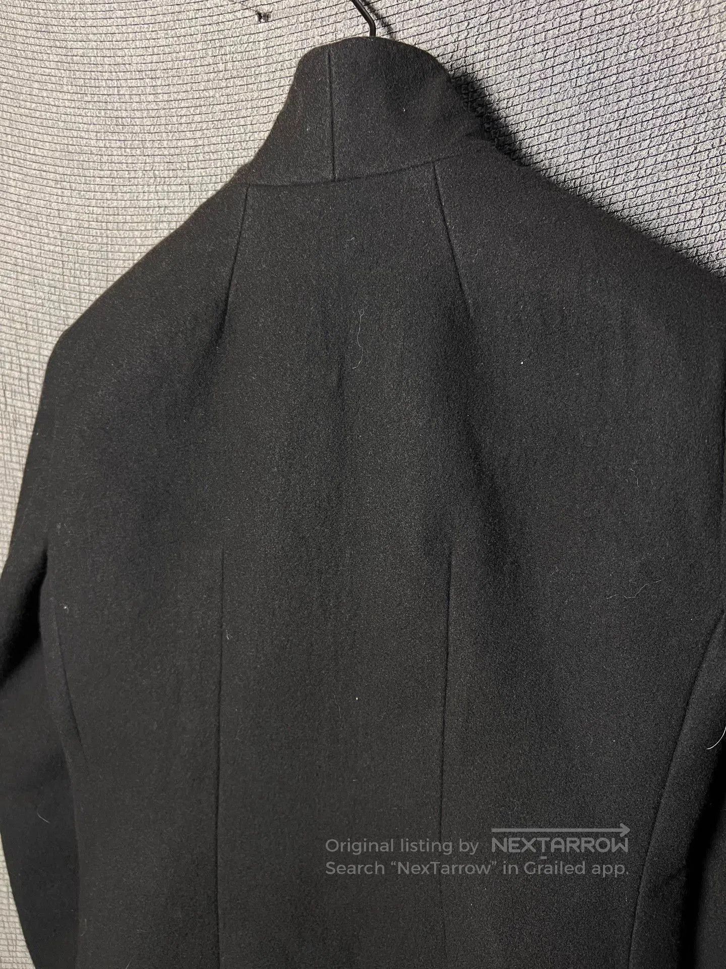 Rick Owens Black High Collar Structured Jacket. Size US M / EU 48-50 / 2 - 5 Thumbnail