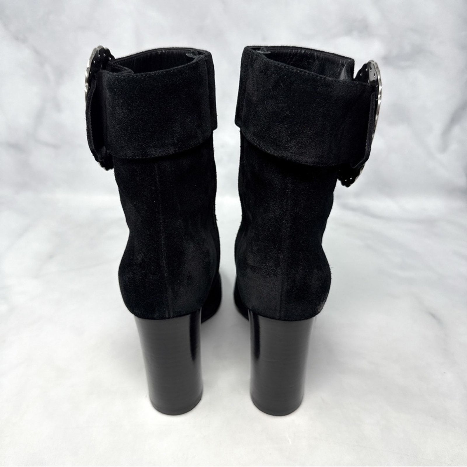 Saint Laurent Paris Saint Laurent Joplin Western Suede Heeled Ankle Boots 35.5 Size US 5.5 / IT 35.5 - 5 Thumbnail
