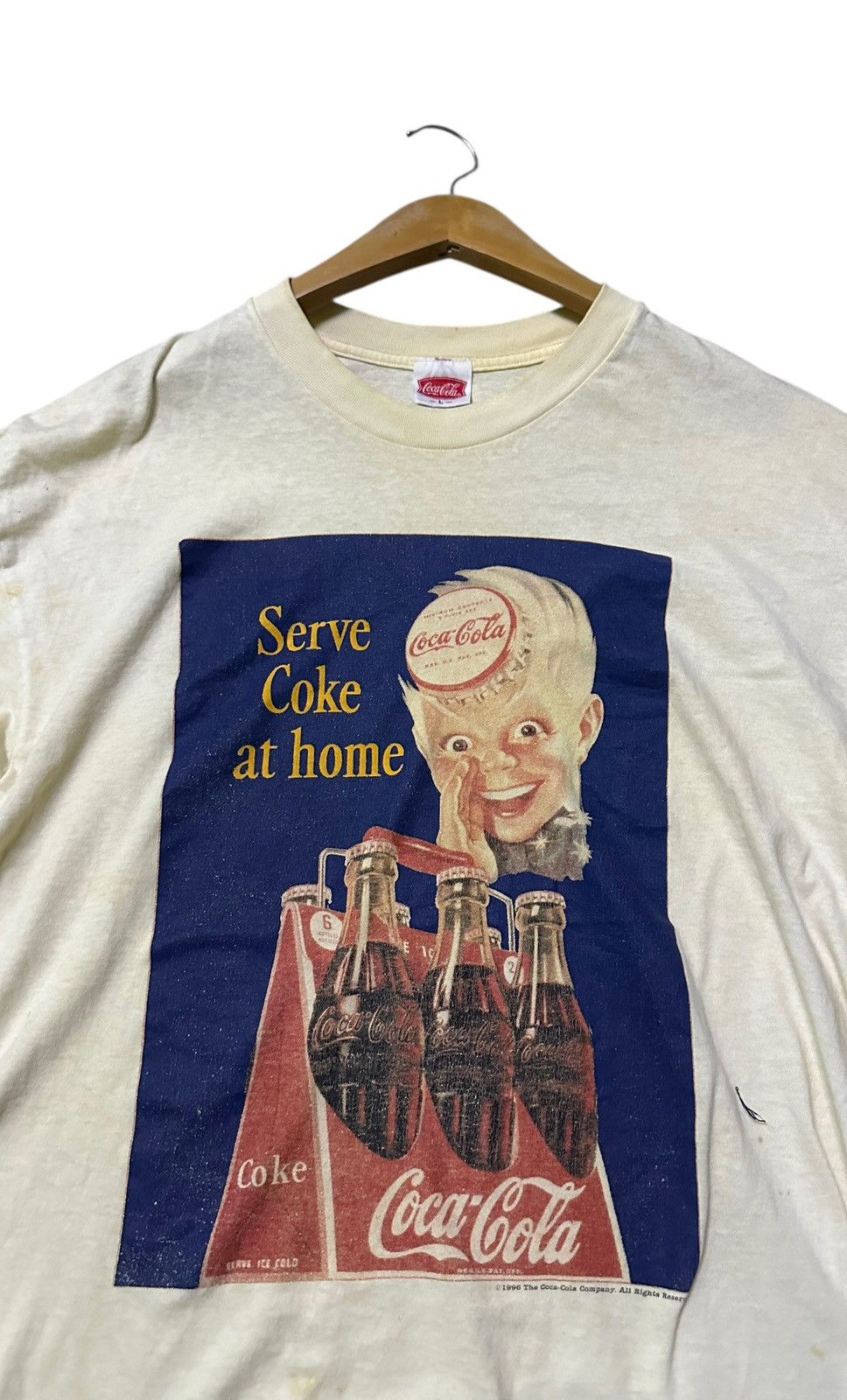 Coca Cola Vintage 1996 Coca cola tshirt Size US L / EU 52-54 / 3 - 3 Thumbnail