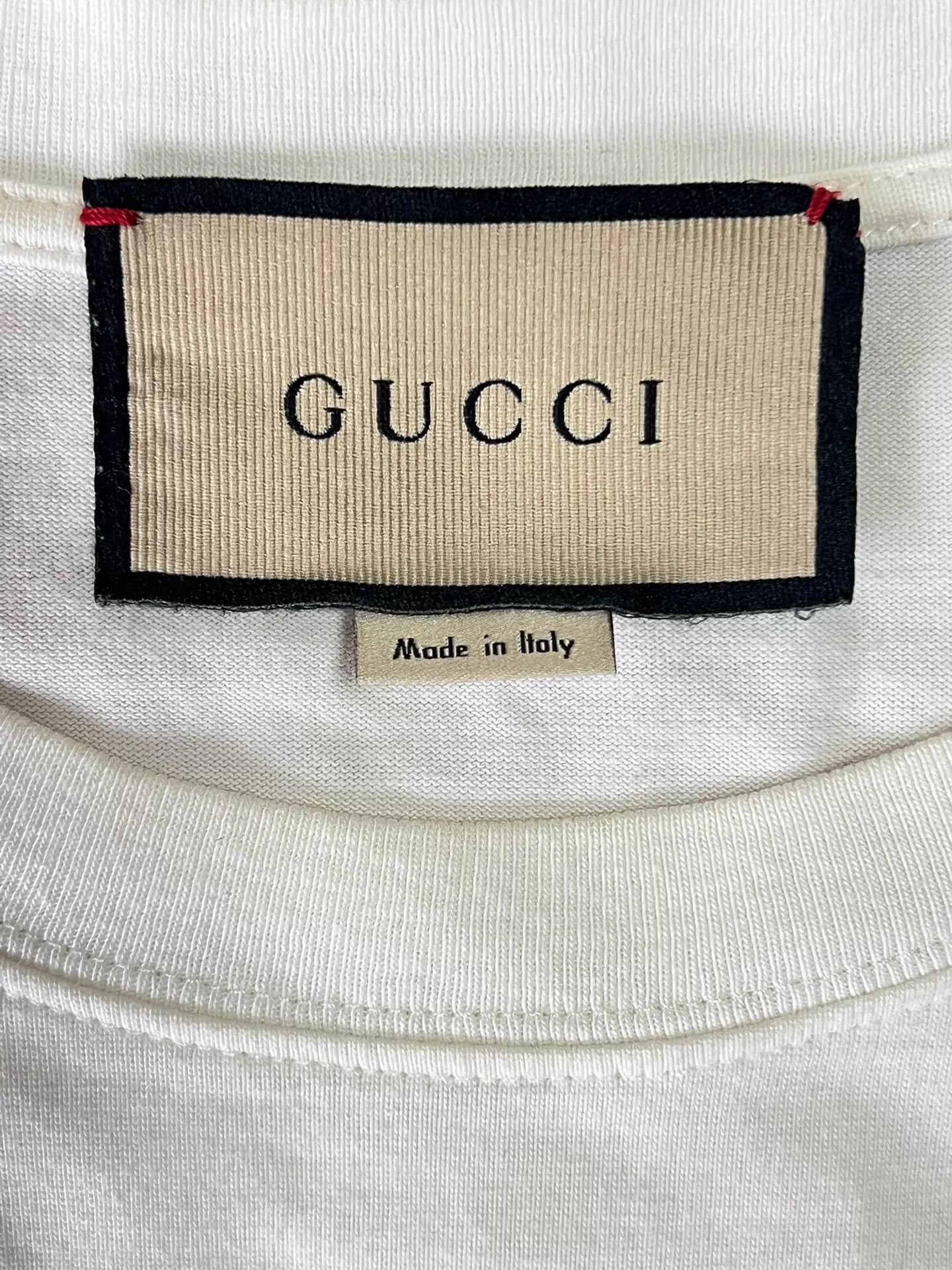 Gucci Gucci White XS T-Shirt red/green logo crewneck unisex Size US XS / EU 42 / 0 - 5 Thumbnail