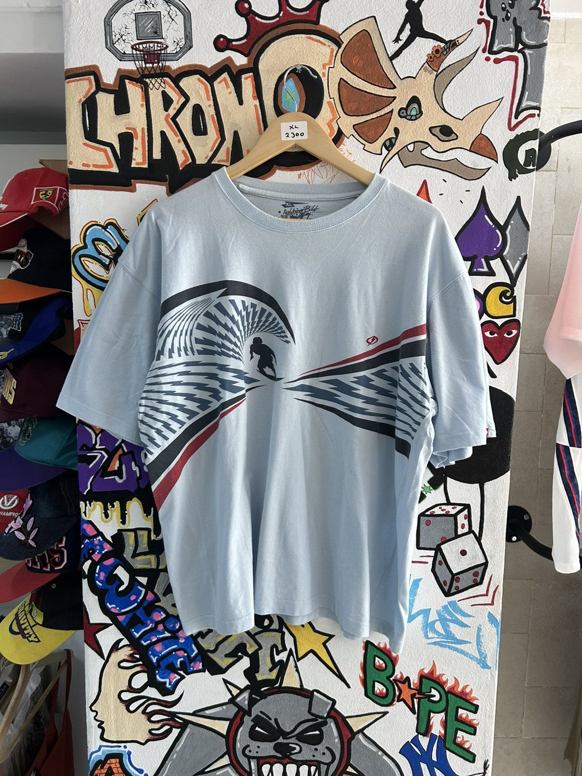 Lightning Bolt × Vintage LightingBolt Surf Tee Size US XL / EU 56 / 4 - 1 Thumbnail