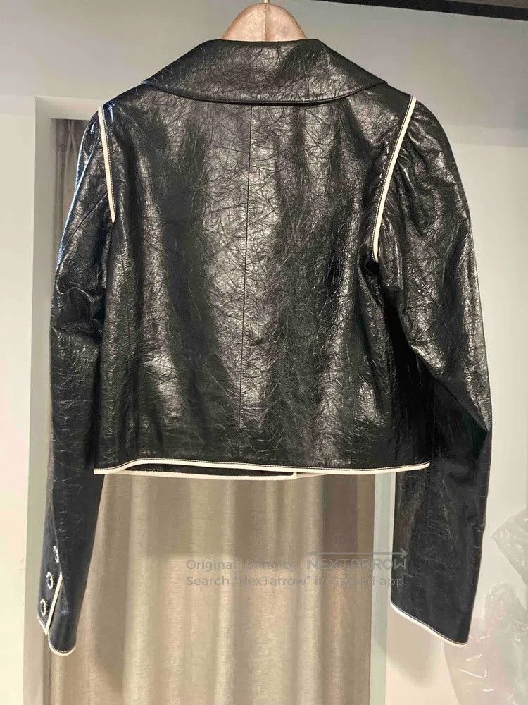 Chanel Chanel 21A black pearl buckle doll collar two pockets blac Size XXS / US 00 / IT 34 - 2 Thumbnail