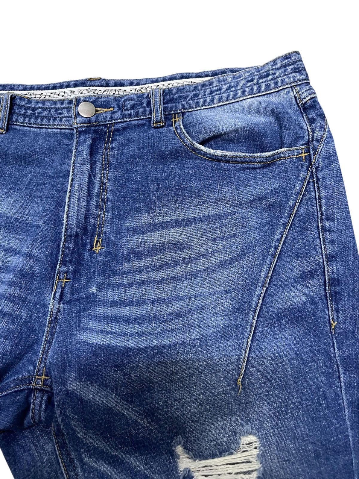 Number (N)ine Number N(ine) Skiny Jeans Distressed Size US 33 - 18 Thumbnail
