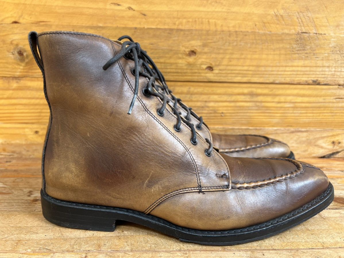 Allen Edmonds Allen Edmonds Portland Brown Leather Lace Up Split Toe Boot Size US 7.5 / EU 40-41 - 3 Thumbnail
