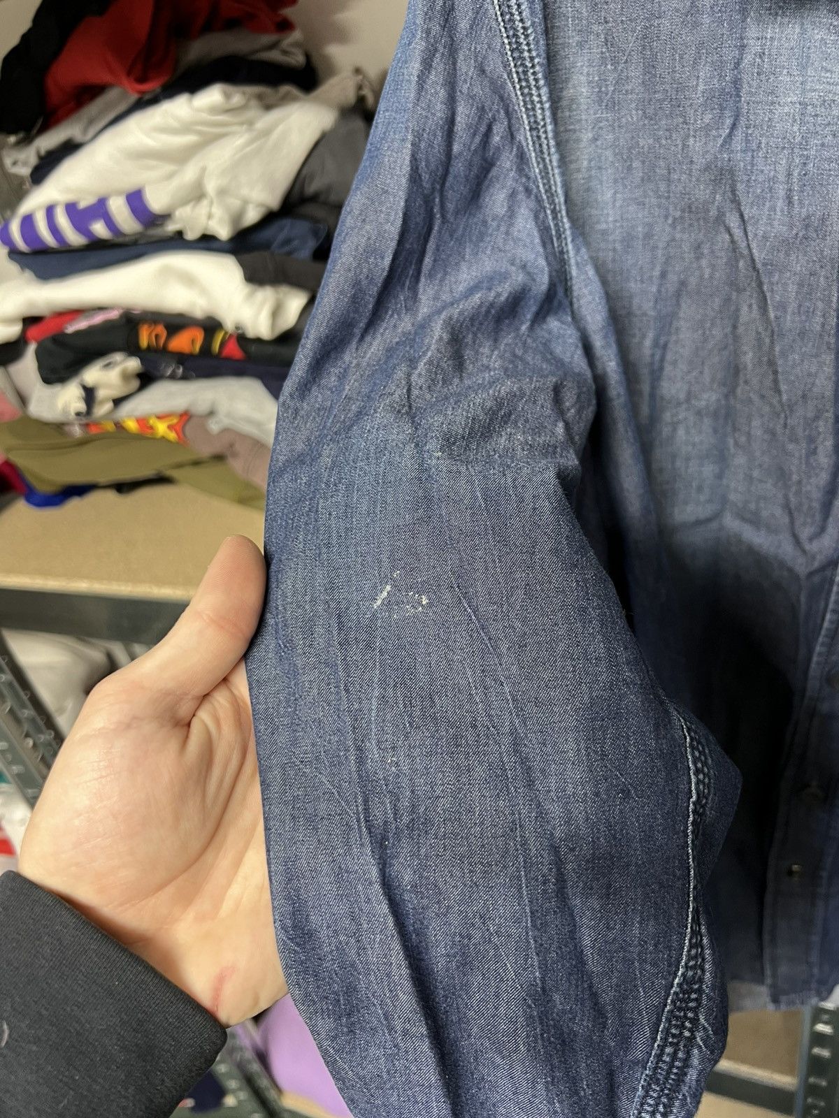 Diesel Vintage Diesel Denim Shirt Avant-Garde Western RRL Style Size US L / EU 52-54 / 3 - 9 Thumbnail
