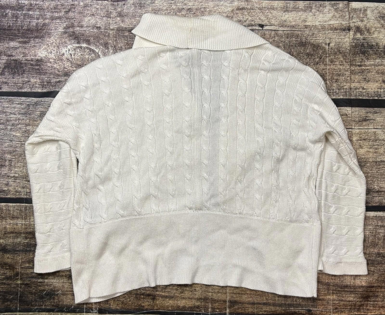 Lauren Ralph Lauren Lauren Ralph Lauren Cardigan Sweater Womens M Cable Knit Size M / US 6-8 / IT 42-44 - 3 Thumbnail
