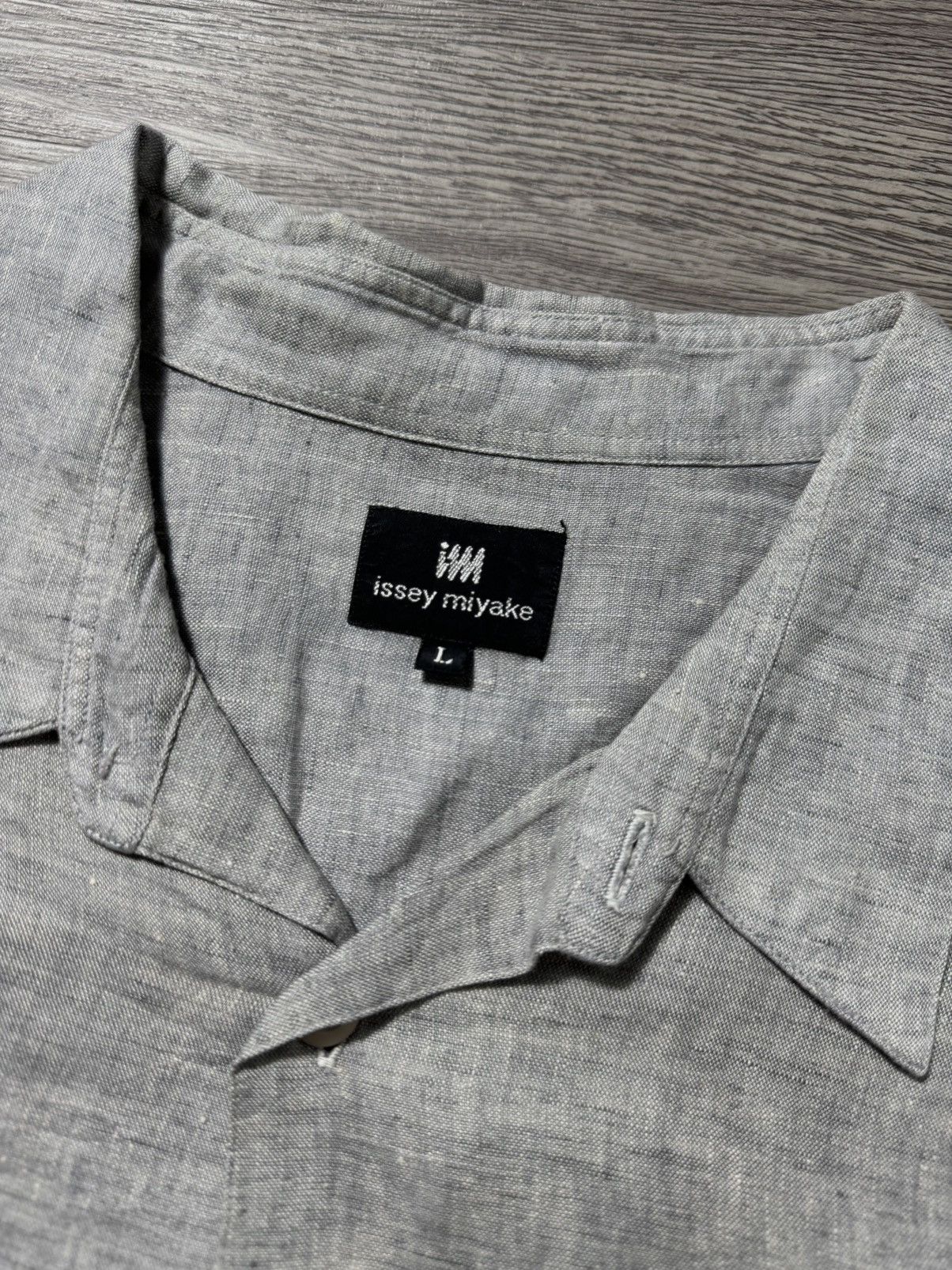 Issey Miyake 💥LAST SALE💥Issey Miyake Linen Button Up Shirt Size US L / EU 52-54 / 3 - 3 Thumbnail