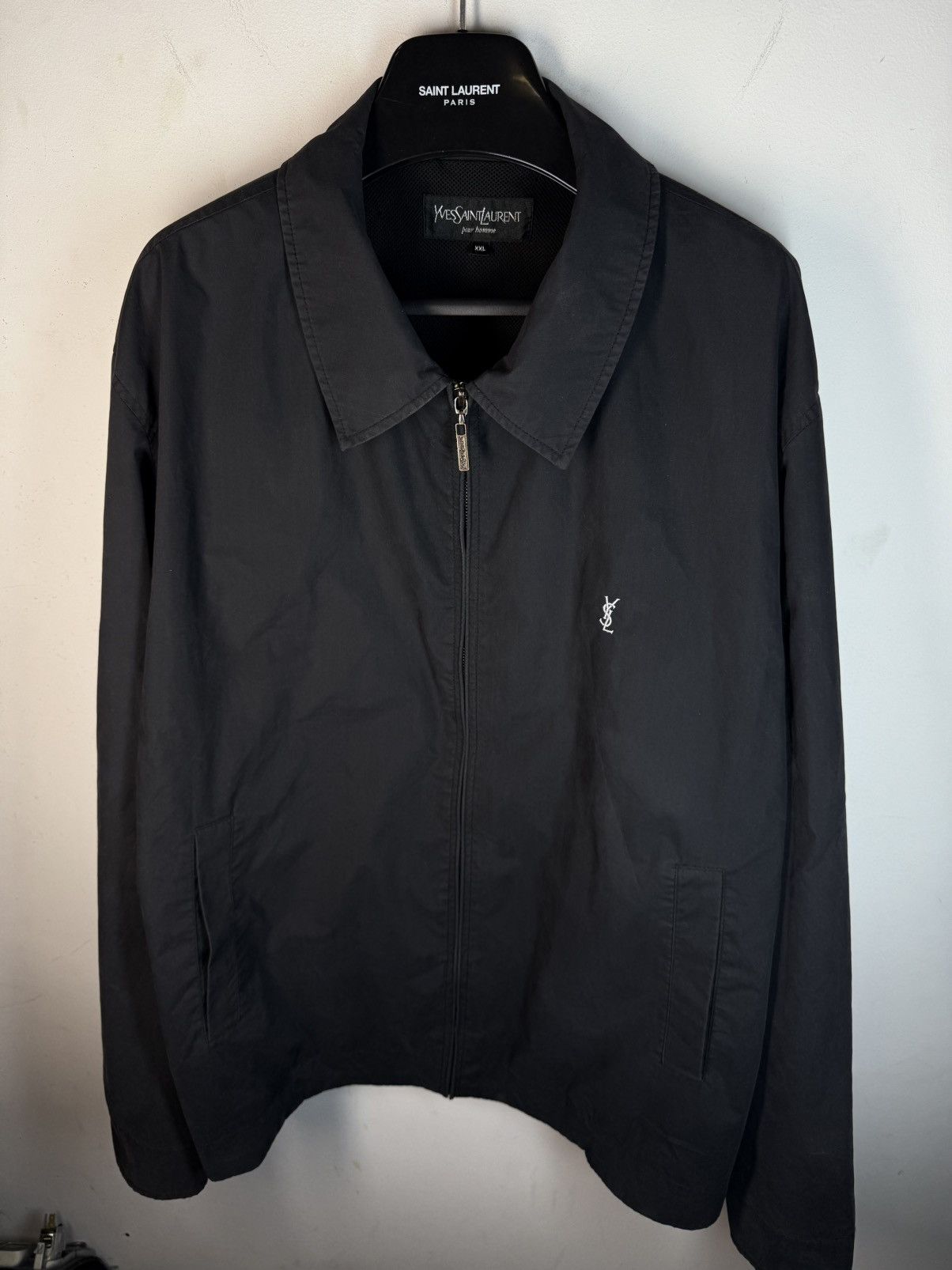 Yves Saint Laurent Black YSL Jacket Classic Bomber Size US XXL / EU 58 / 5 - 21 Thumbnail