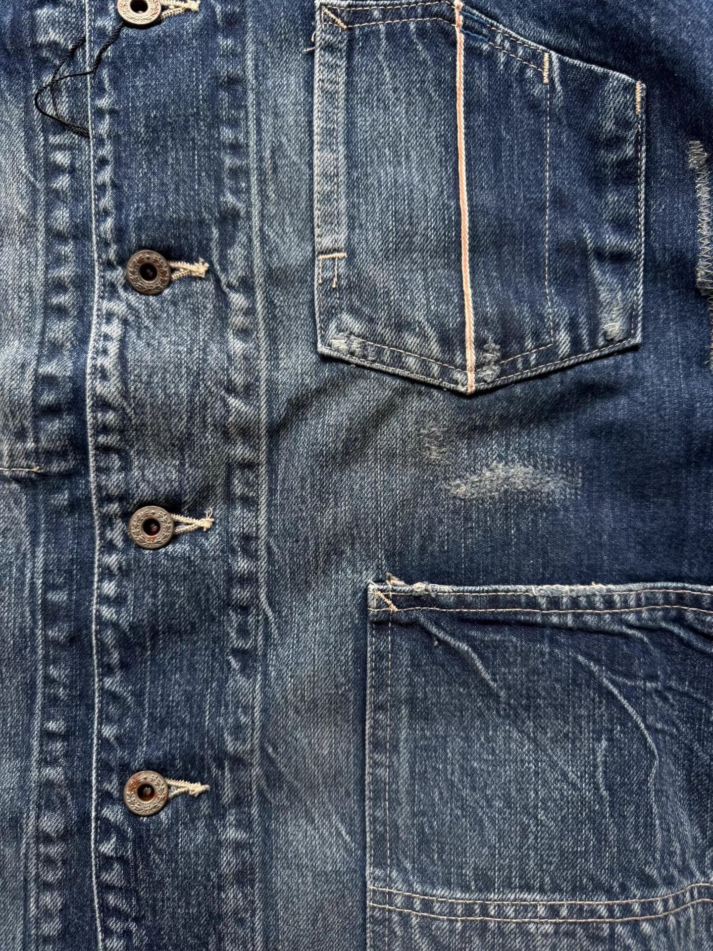 Madness MADNESS 24FW 4P Denim Jkt JPN Washed Distressed S Size US S / EU 44-46 / 1 - 6 Thumbnail