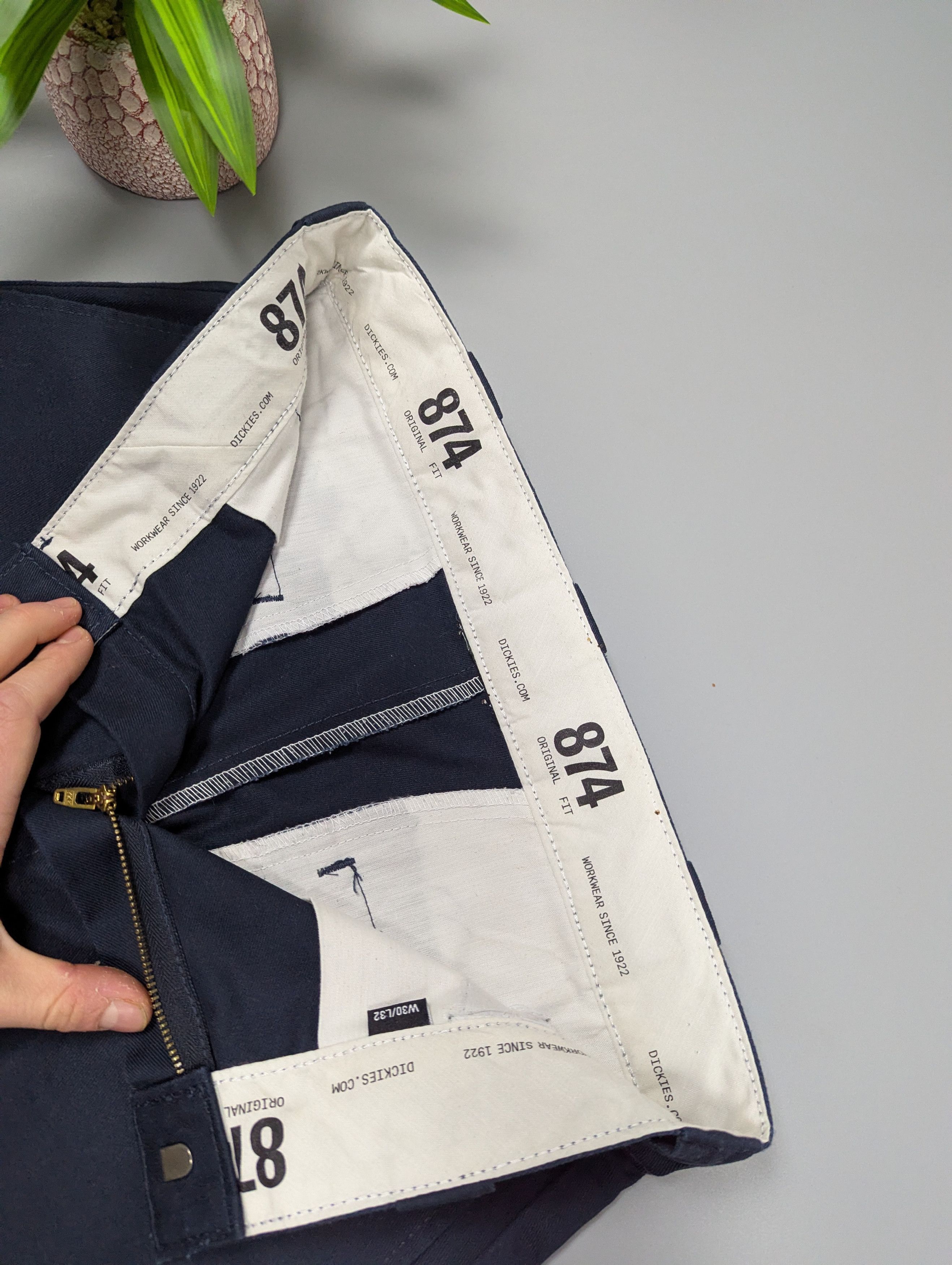 Dickies Dickies 874 Navy Blue VTG Pants Original Straight Fit W30 Size US 30 / EU 46 - 15 Thumbnail