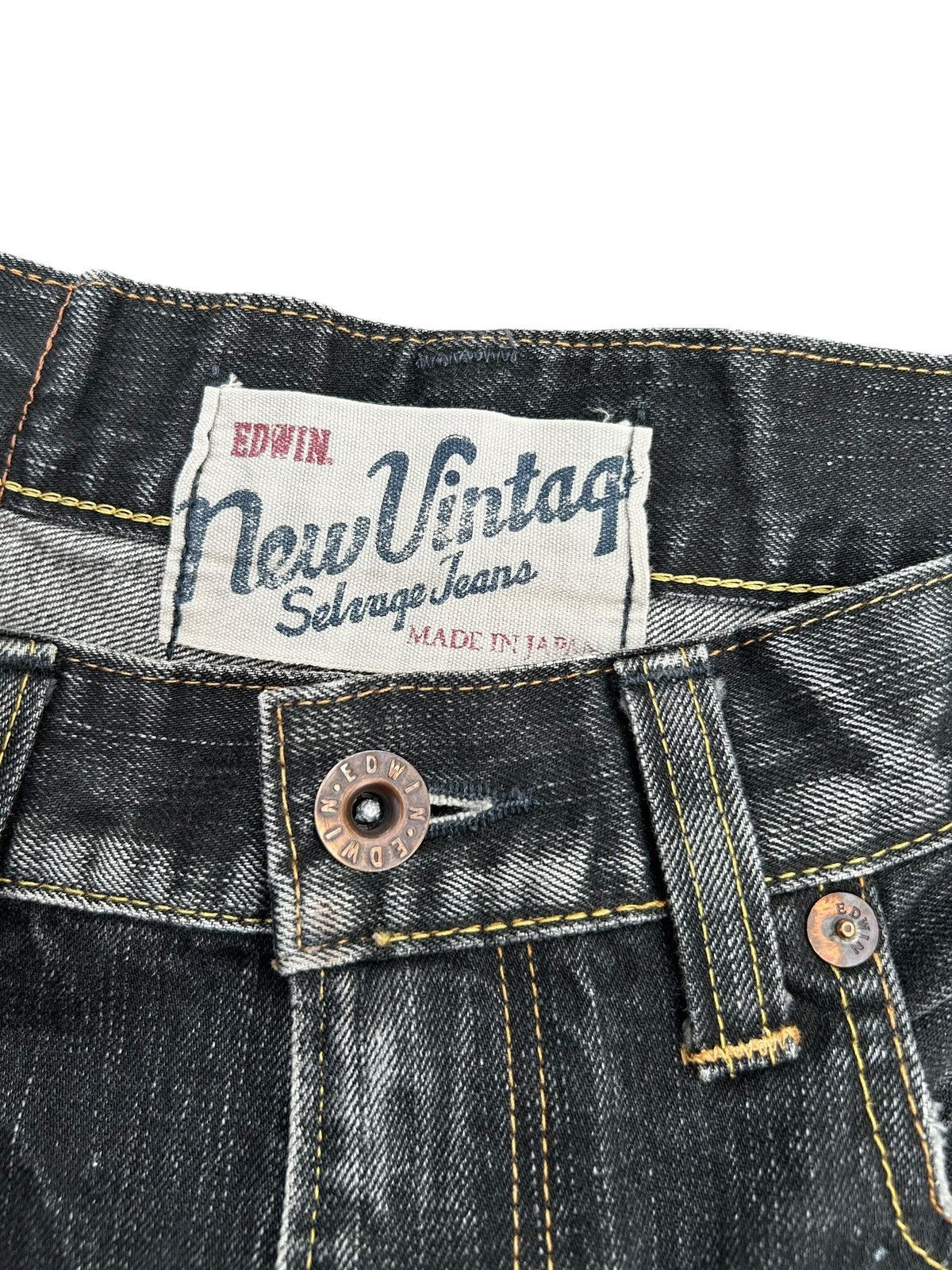 Kapital Vintage Edwin 505V Selvedge Distressed Denim Jeans Size US 32 / EU 48 - 4 Thumbnail