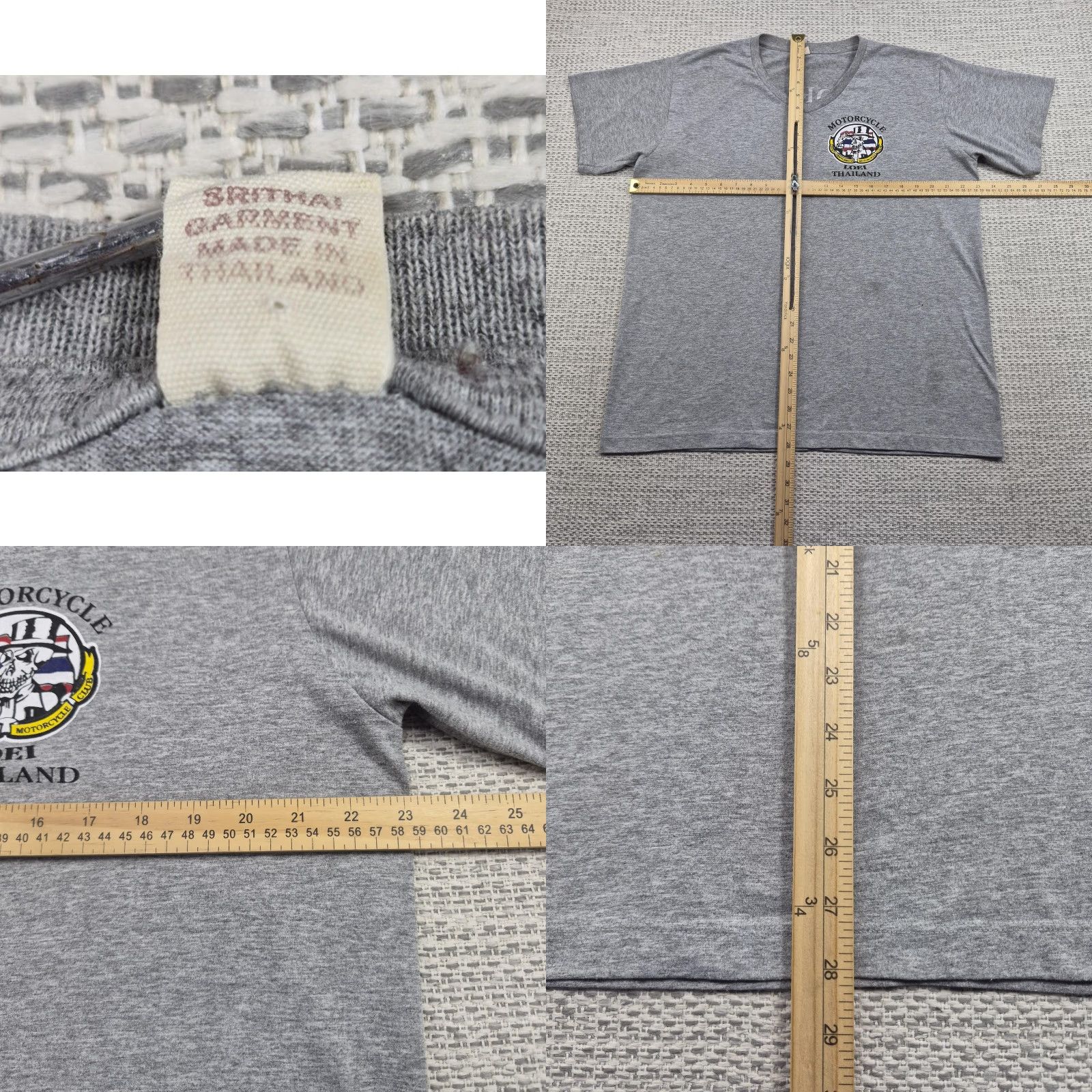 Vintage VINTAGE Loei Motorcycle Club Shirt Mens XL Gray Skull Thailand Tee Biker British Garment Shirt Mens XL Gray Skull Thailand Motorcycle Club 90s? Size US XL / EU 56 / 4 - 8 Thumbnail