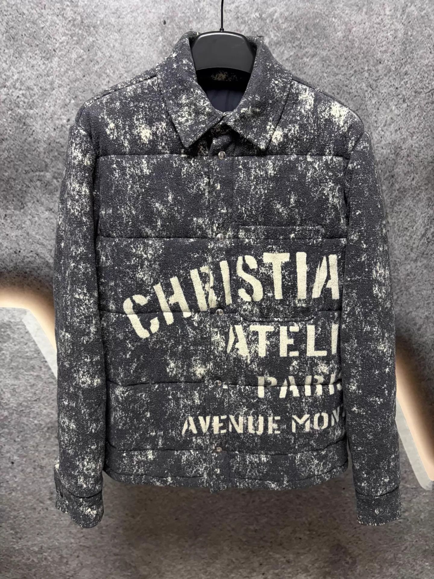 Dior Dior Black & White Ink Splatter Puffer Jacket M Size US M / EU 48-50 / 2 - 1 Thumbnail