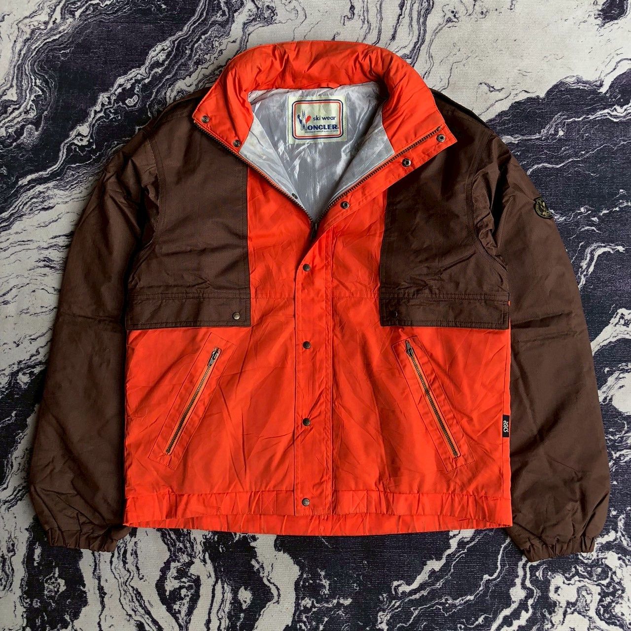 Moncler Grenoble Vintage 90s Moncler Grenoble Ski Jacket Orange Brown Size US M / EU 48-50 / 2 - 1 Thumbnail