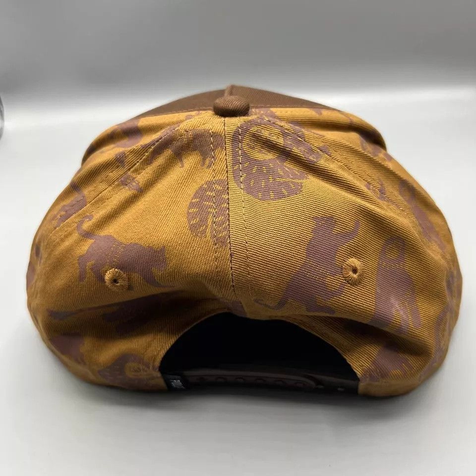 Other Poler Print Patch Hat Men Brown Camp Vibes Snap Back Cap New Size ONE SIZE - 6 Thumbnail