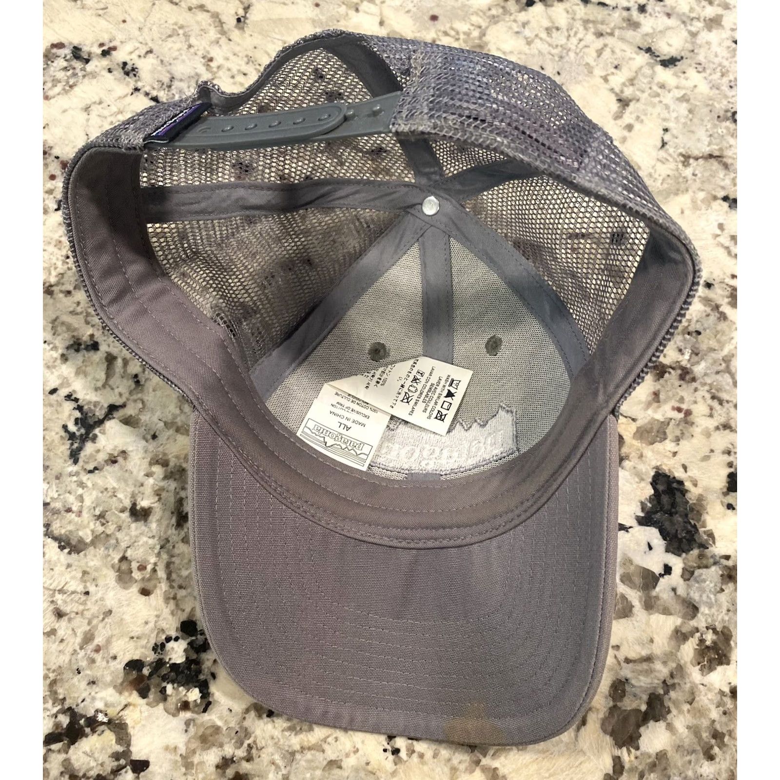 Patagonia VINTAGE Patagonia Provisions Hat Cap Adjustable Grey SP 16 Fitz Roy Mountains Unisex Adults One Size Gray Snapback Mens/Womens Size ONE SIZE - 6 Thumbnail