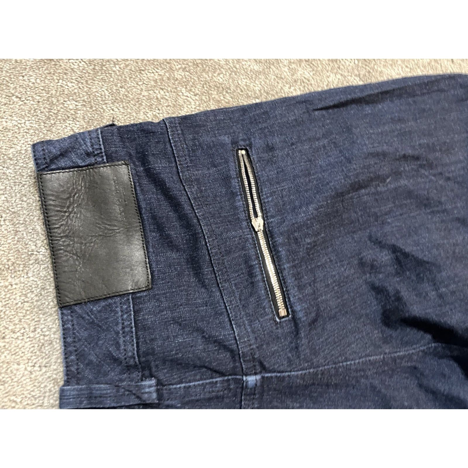 Rag & Bone RAG & BONE DRE Capri Jeans Women 2 Blue Cropped Stretch Hipster Raw Hem Regular Fit Size 26" / US 2 / IT 38 - 5 Thumbnail