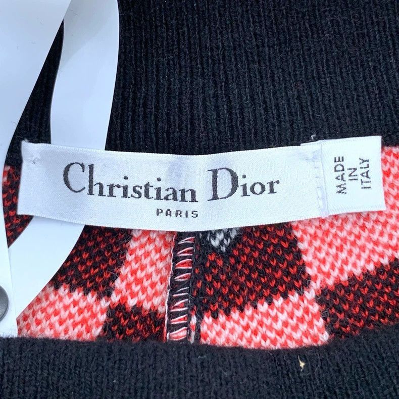 Dior Black White Checkered Heart Knit Shorts-2506 Size 33" - 5 Thumbnail