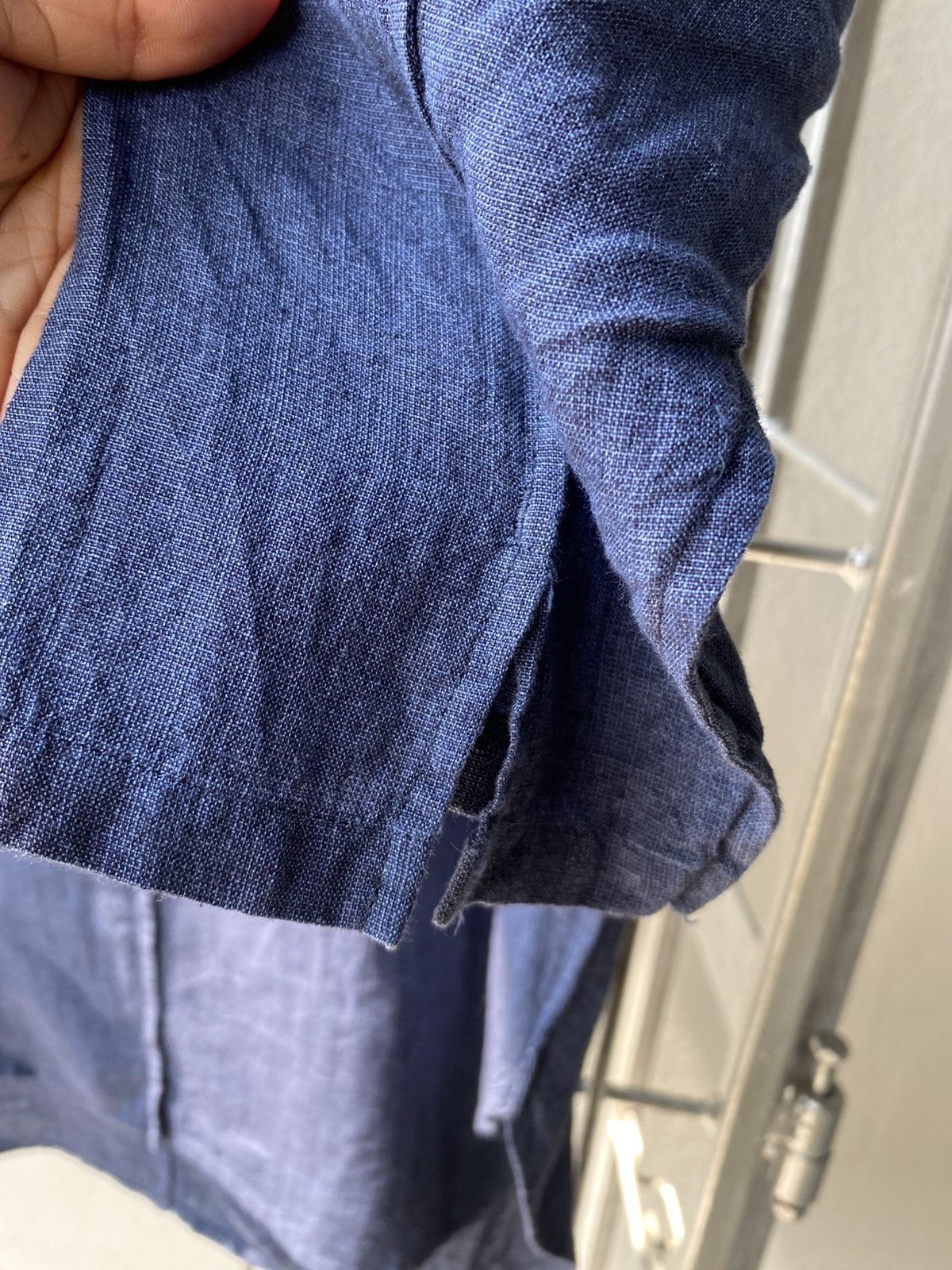 Kazuyuki Kumagai Attachment KAZUYUKI KUMAGAI (ATTACHMENT) Indigo V-Neck Tunic Size US M / EU 48-50 / 2 - 6 Thumbnail