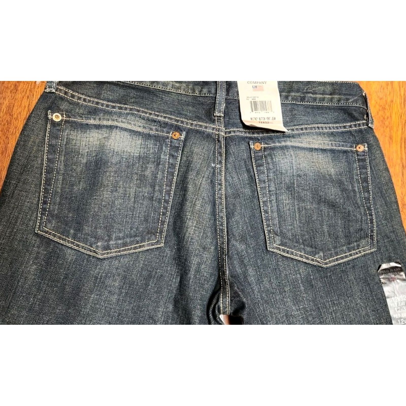 Polo Ralph Lauren Polo Ralph Lauren Whitney Button Vent Women's Jeans 32x32 Denim NWT 90s Bohemian City College Festival Retro Logo Genuine Leather? Size 34" / US 12 / IT 48 - 3 Thumbnail