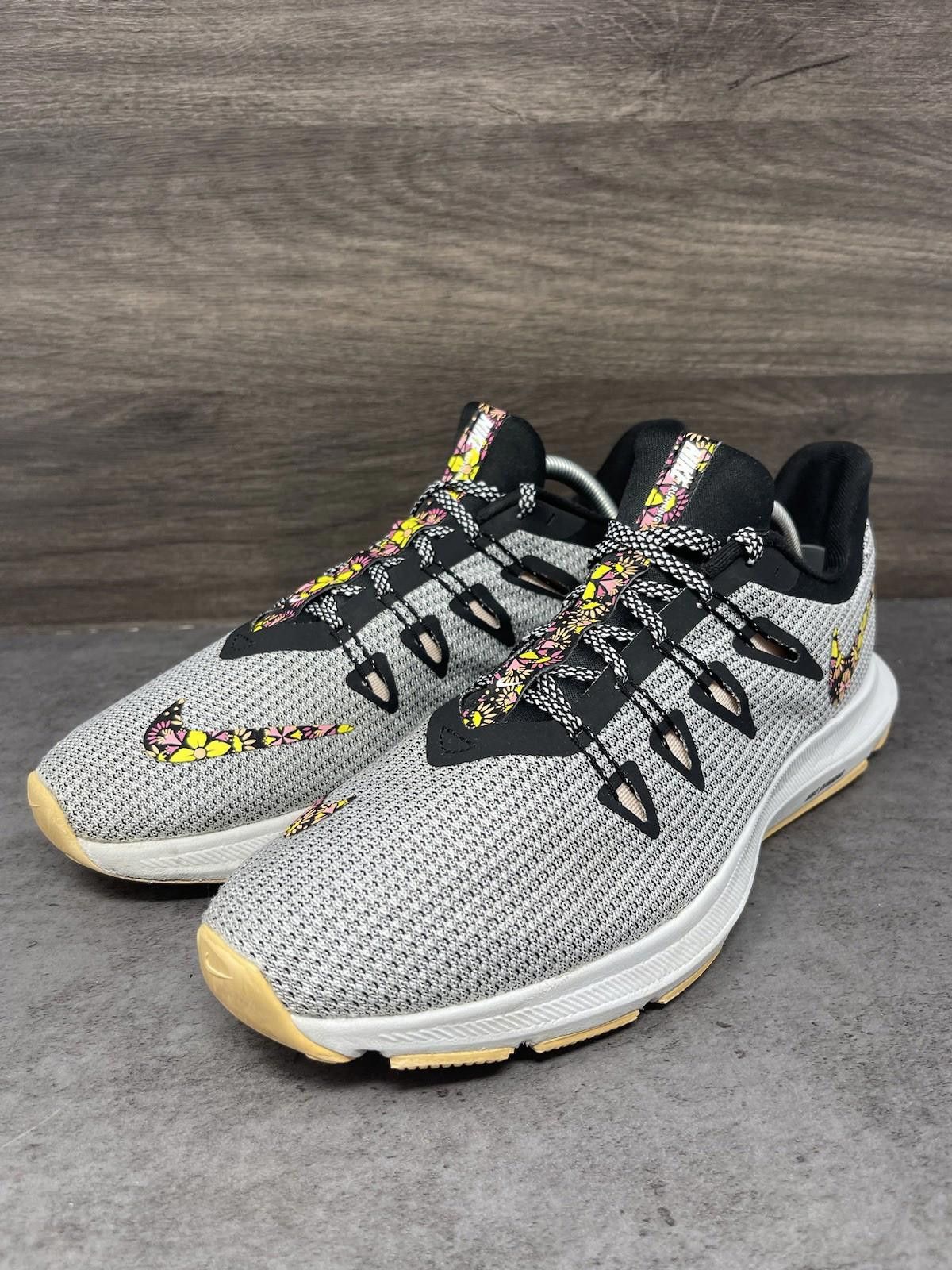 Nike Nike Quest SE Running Shoes Womens Size 11 Grey Floral Print Size US 11 / IT 41 - 2 Thumbnail