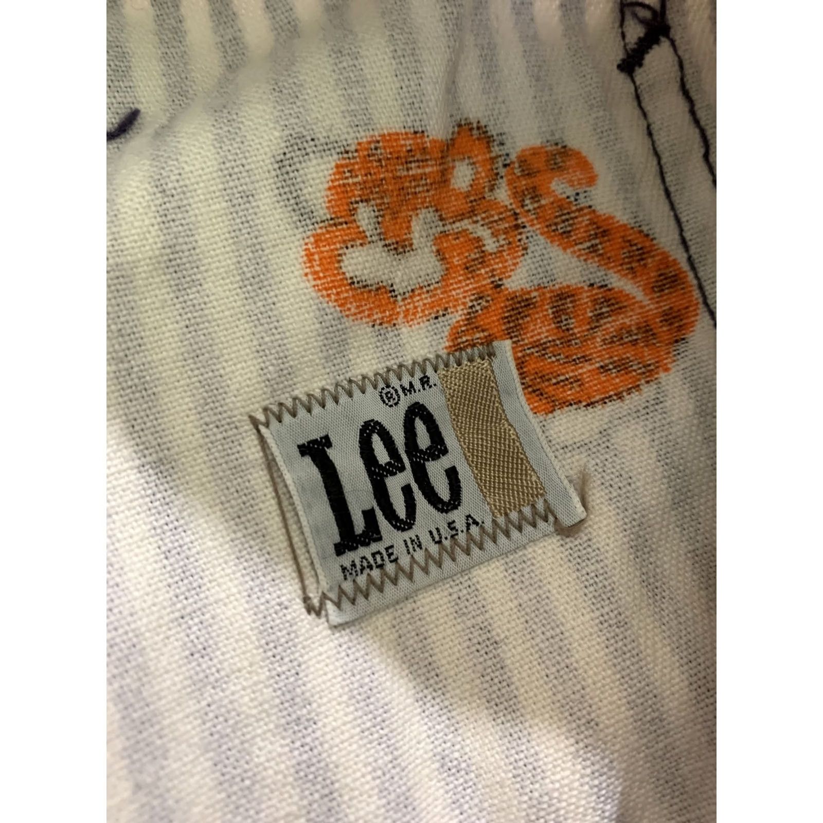 Lee VINTAGE Lee Jeans Womens Size 28x29 Pinstripe Denim Tiger Graphic USA Made Straight N/A Size 28" / US 6 / IT 42 - 8 Thumbnail