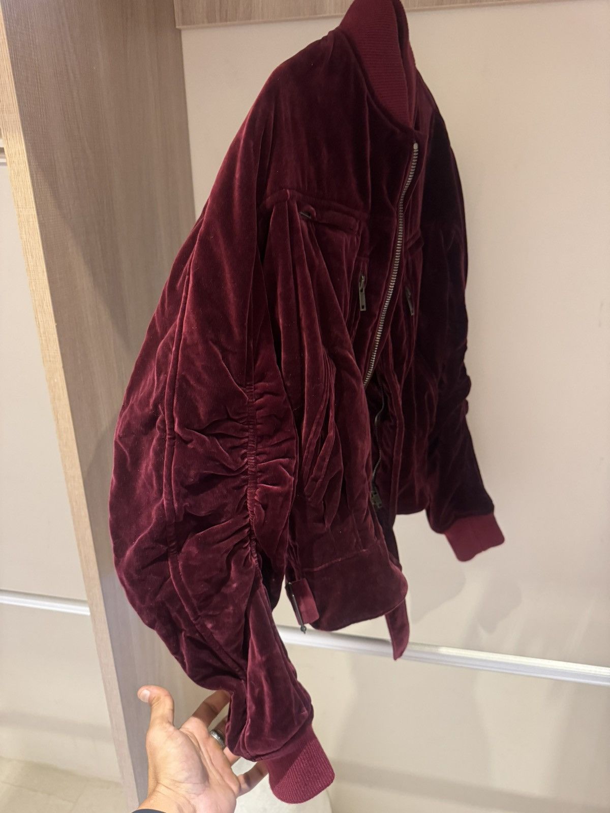 Haider Ackermann Haider Ackermann bordeaux velvet bomber Size US XL / EU 56 / 4 - 7 Thumbnail