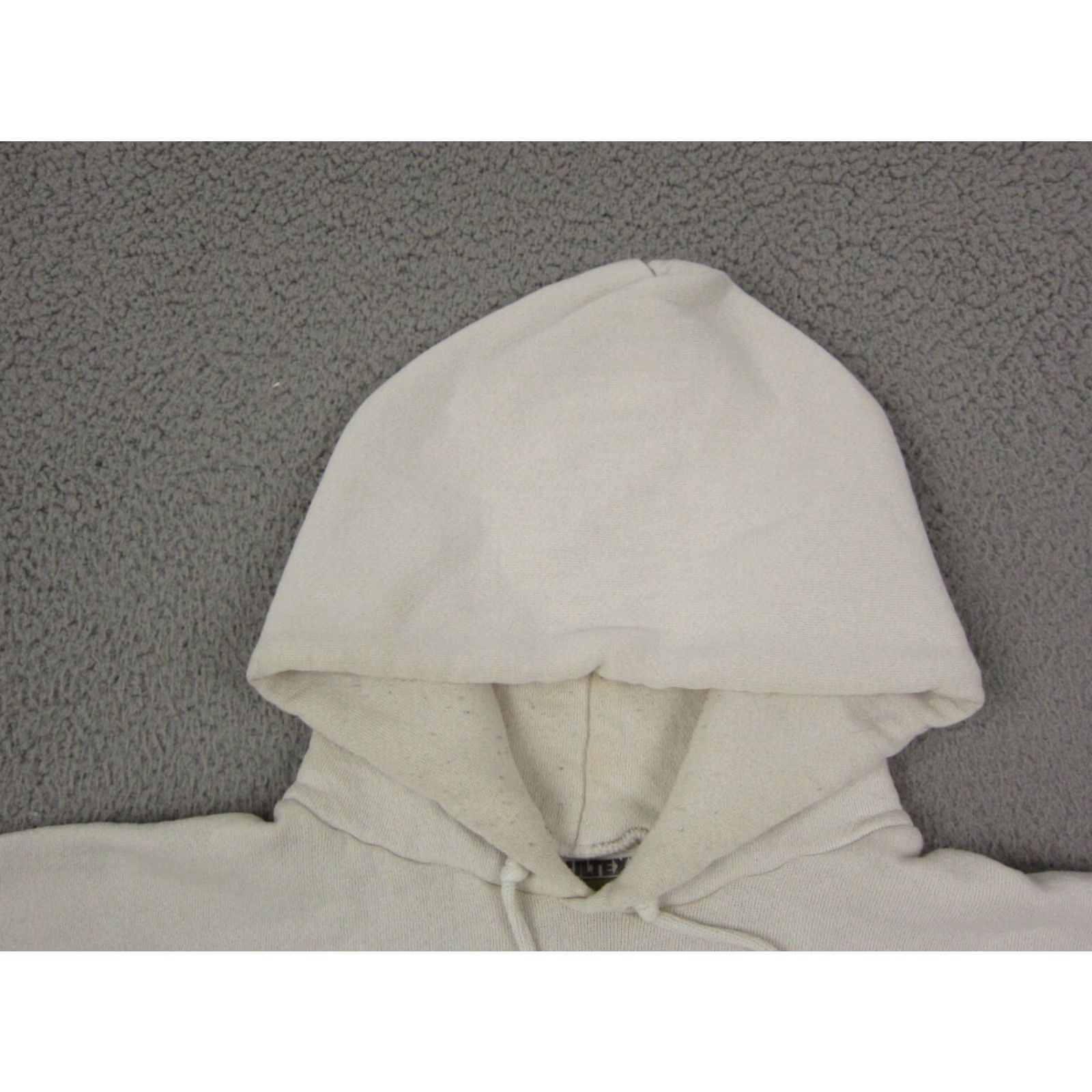 Tultex VINTAGE Tultex Hoodie Mens XL White Hockey Sweatshirt Pullover 90s Size US XL / EU 56 / 4 - 5 Thumbnail