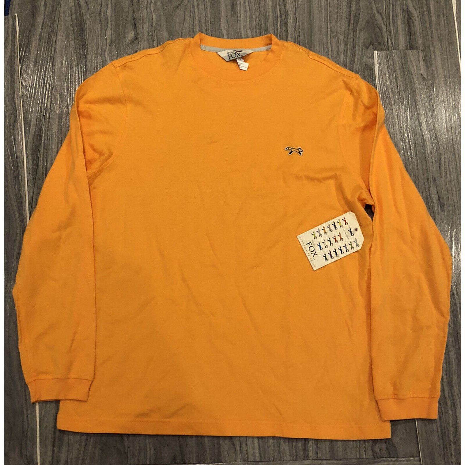 Fox Racing Retro Fox Orange Solid Crewneck Shirt X-Large Top Men's Size US XL / EU 56 / 4 - 1 Thumbnail