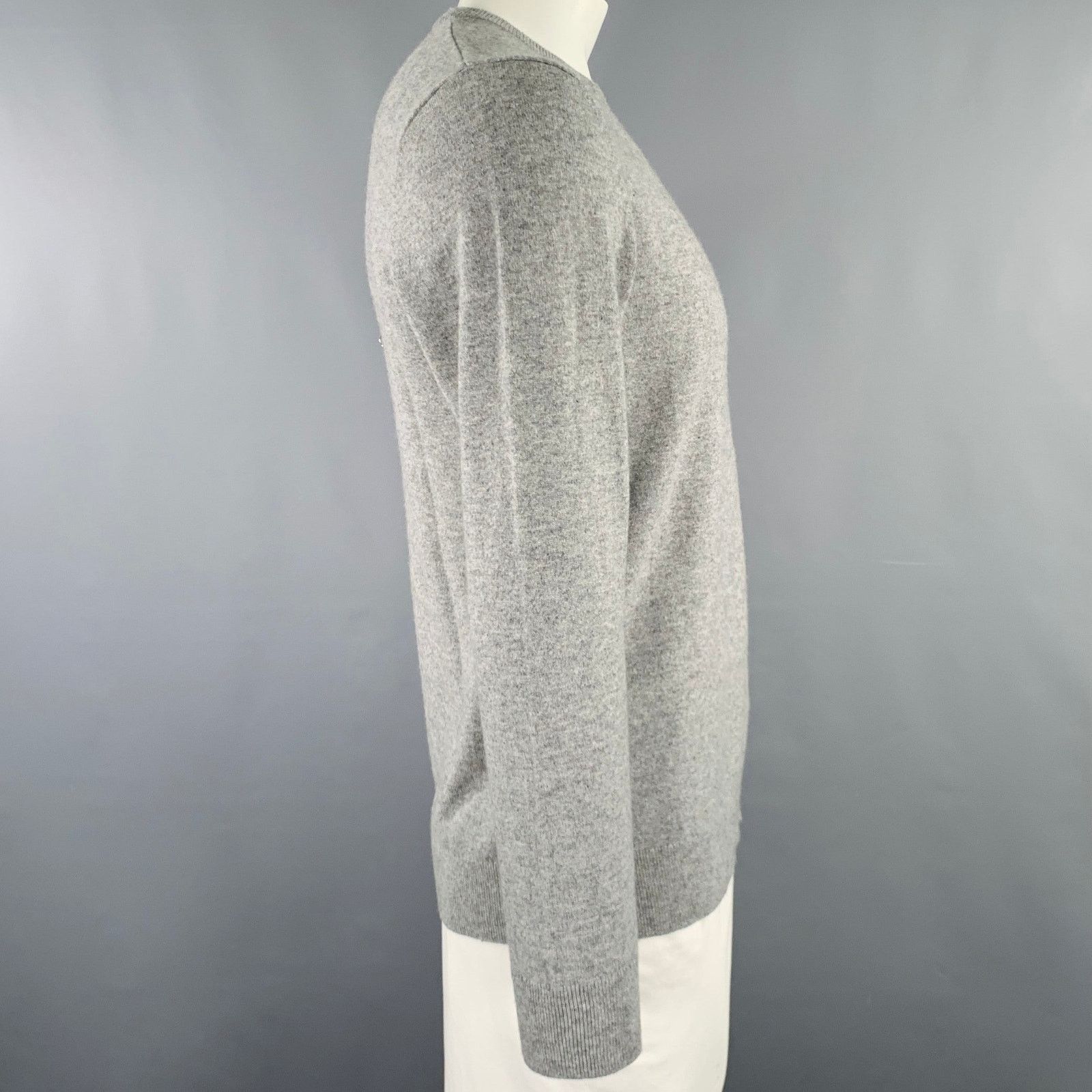 Theory THEORY L -Our Time- Grey Heather Cashmere Crew Neck Pullover Size US L / EU 52-54 / 3 - 3 Thumbnail